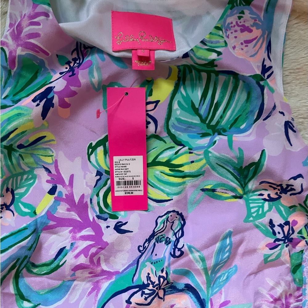 lily pulitzer silk jackie shift dress - Picture 4 of 4